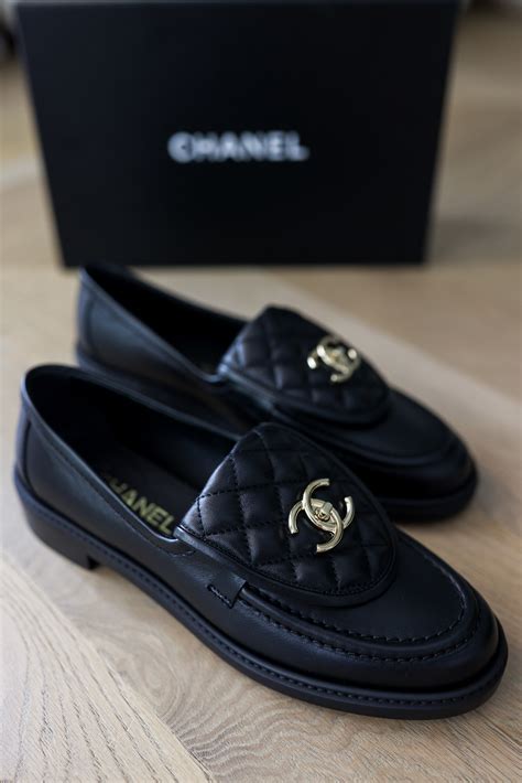 black chanel shoes men|authentic chanel loafers.